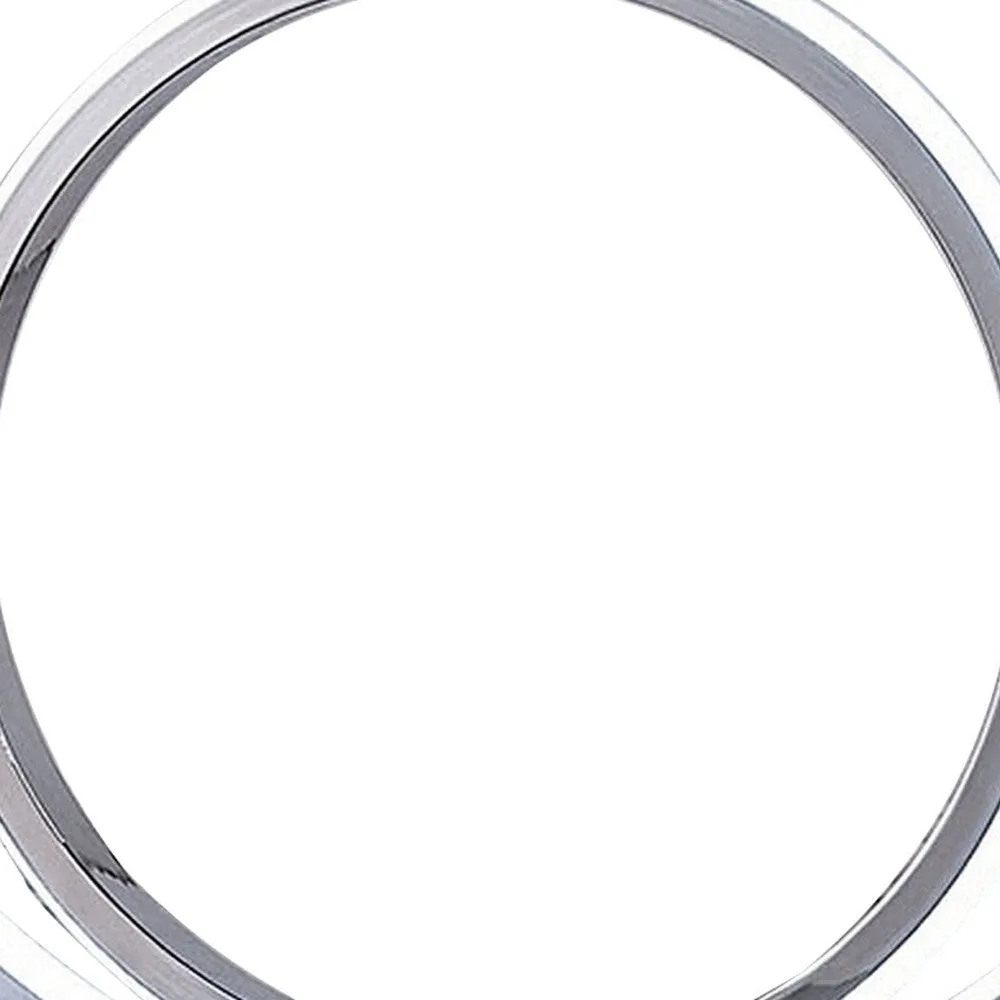 14 Inch Table Lamp, Modern Ring LED Light, Round Metal Base, Silver By Casagear Home