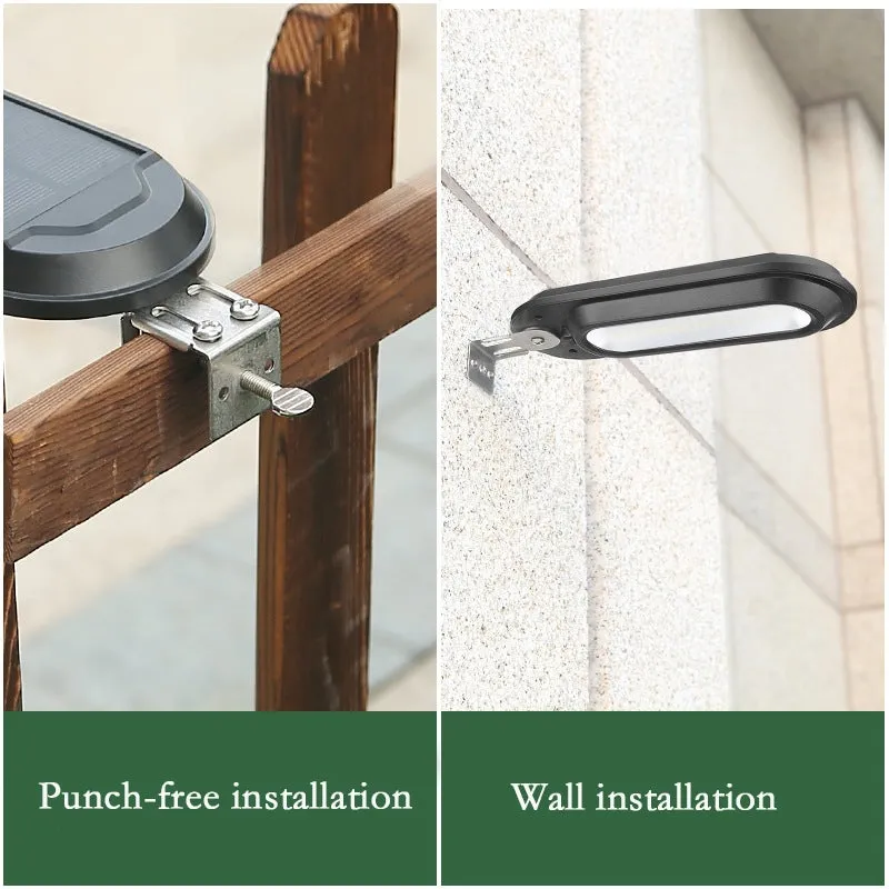 2 Pack Solar Wall Lights for Outdoor, Waterproof Solar LED Lights for Deck, Railing, Wall, Patio, Garden, Stair, Yard and Driveway Path