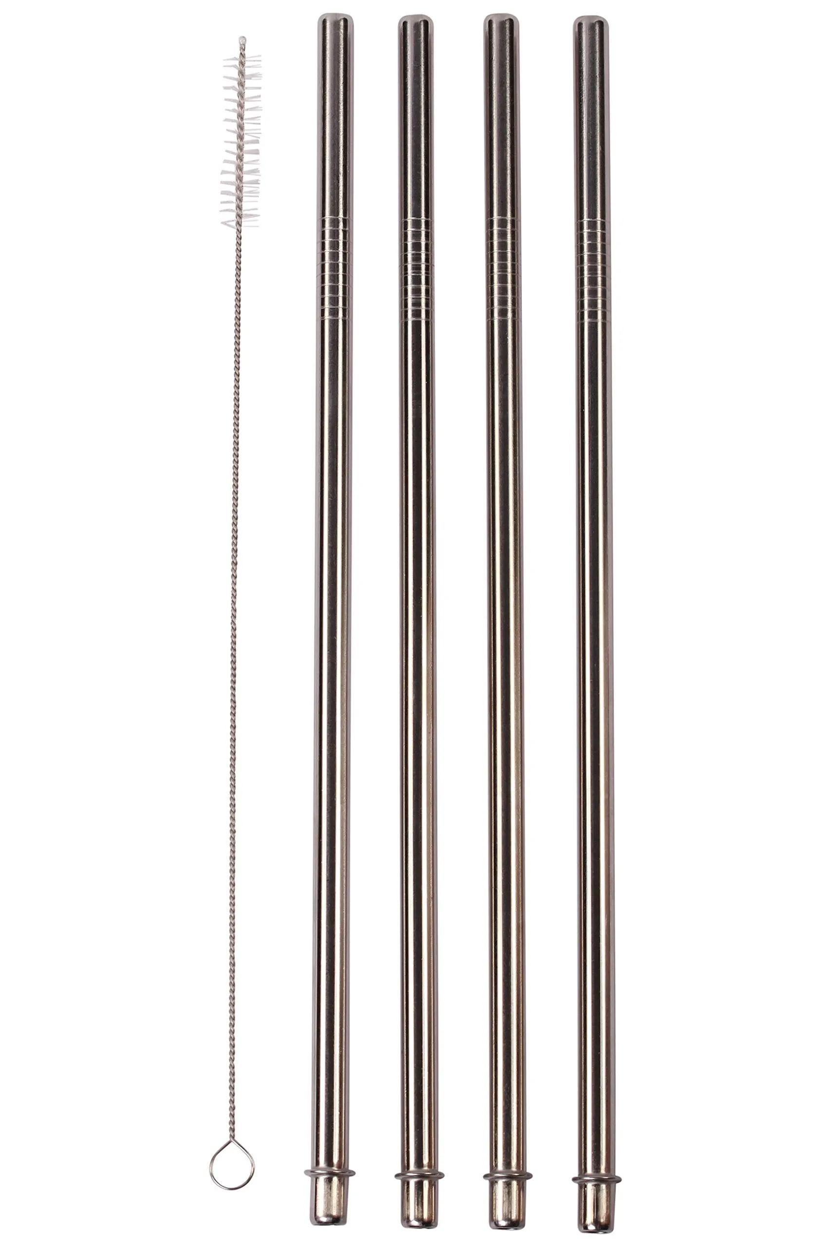 4 Bend Stainless Steel Straws Extra LONG fits 30 oz & 20 oz Yeti Tumbler Rambler Cups - CocoStraw Brand Drinking Straw