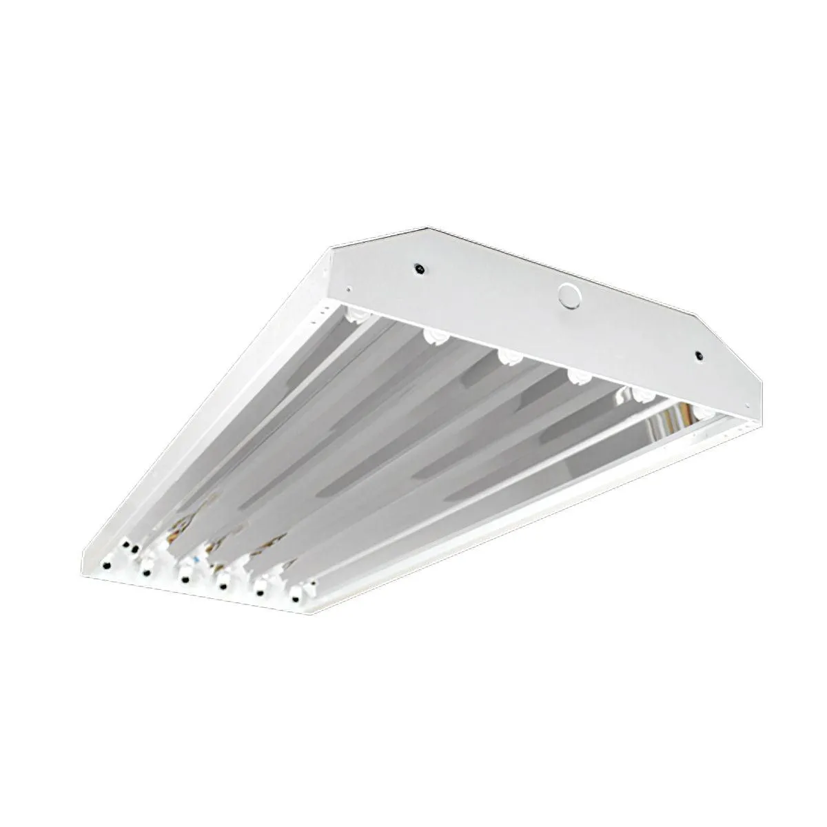 4ft LED Ready High Bay, 6 T8 Lamp, Single End Wiring, Bulbs Not Included