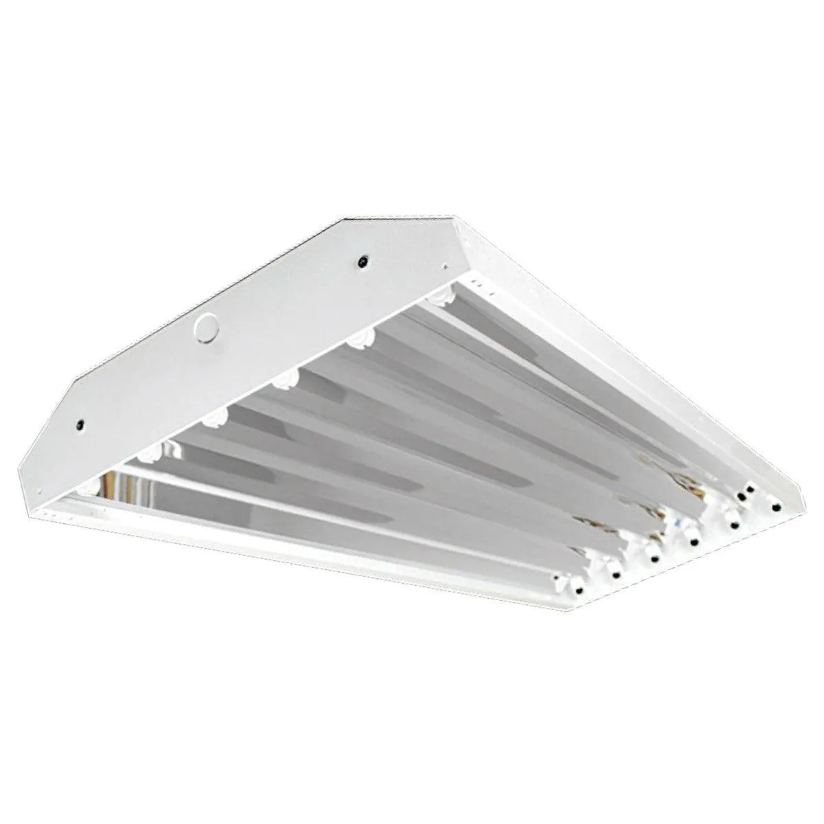 4ft LED Ready High Bay, 6 T8 Lamp, Single End Wiring, Bulbs Not Included