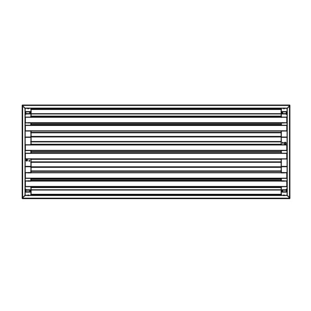 4ft LED Ready High Bay, 6 T8 Lamp, Single End Wiring, Bulbs Not Included