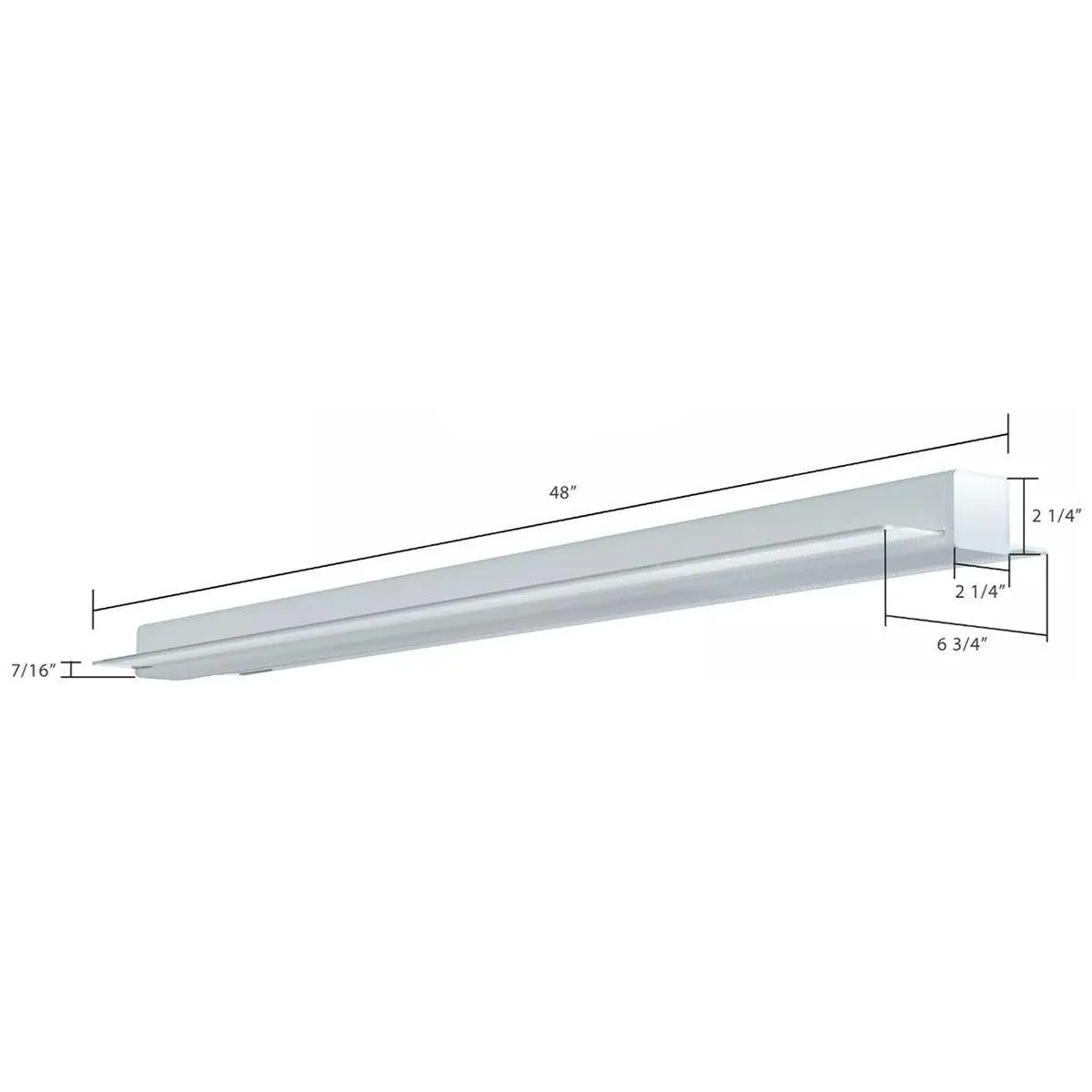 4ft LED Strip Light Fixture 24/48 Watts, 6600 Lumens, 30K/35K/40K/50K 120/277V