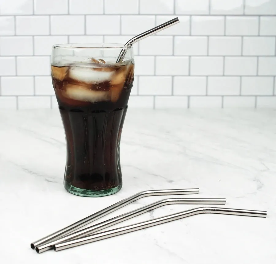 8.5" SS Straw Set/4