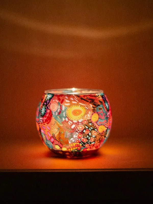 Aboriginal Women's Dreaming Tealight Candle Holder