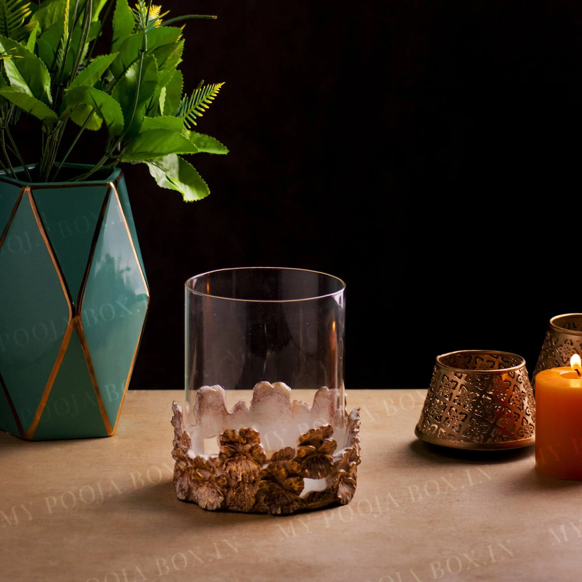 Adrian Crystal Candle Holder