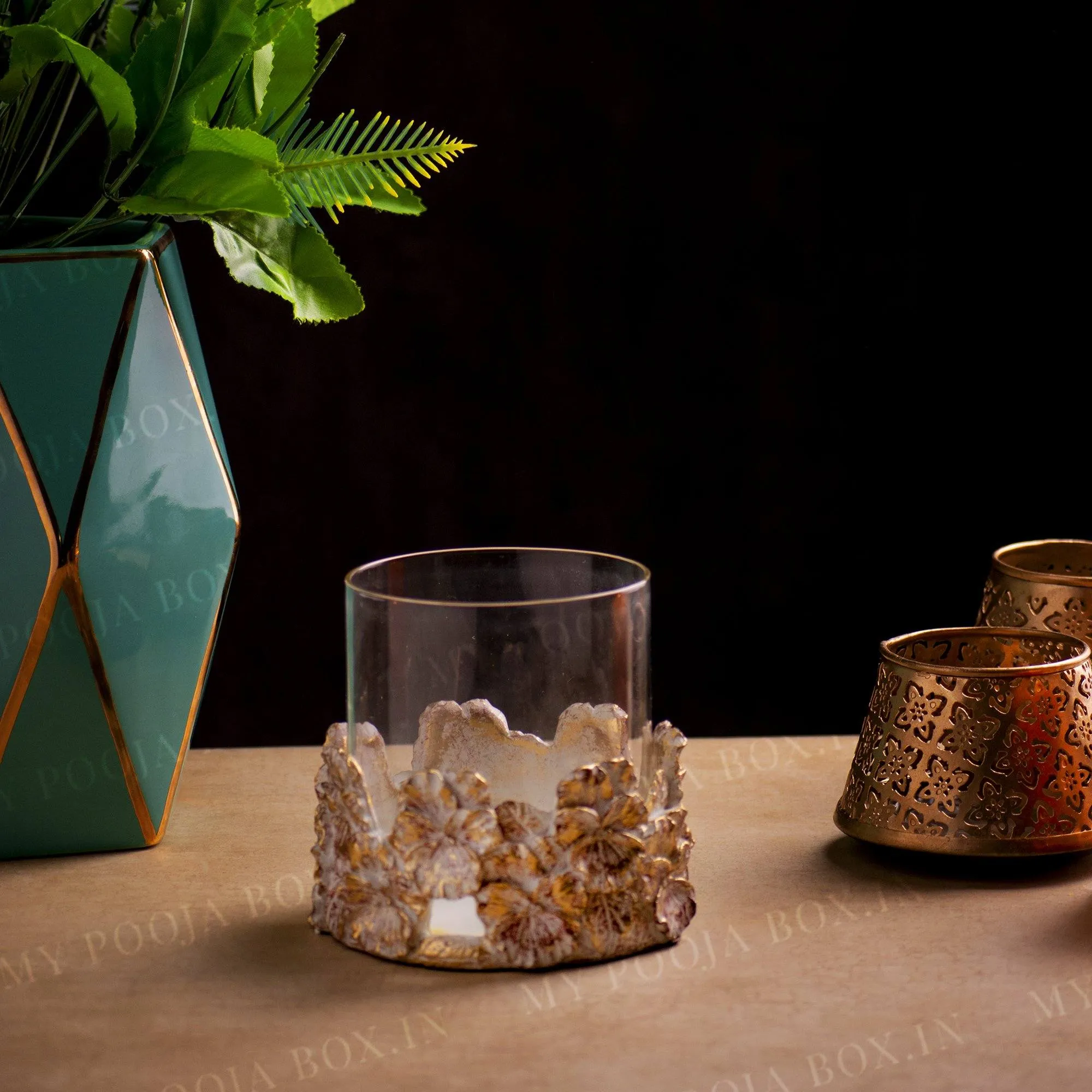 Adrian Crystal Candle Holder