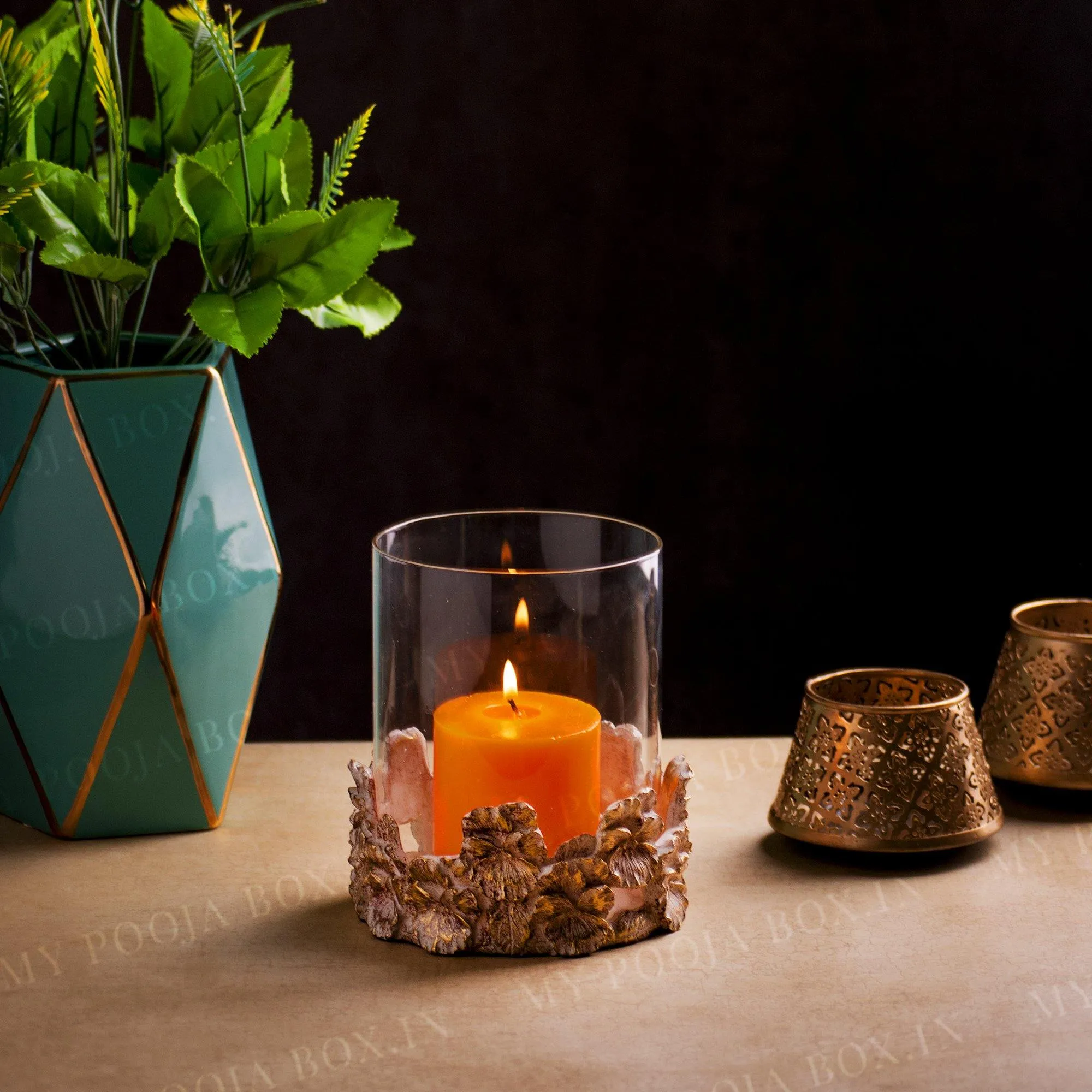 Adrian Crystal Candle Holder