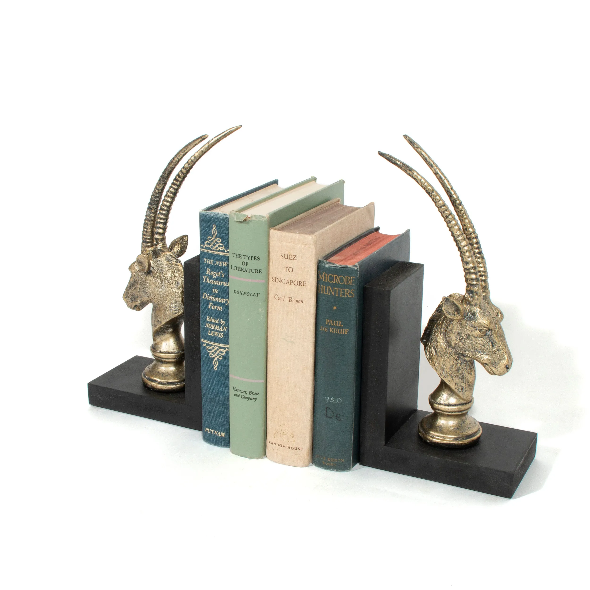 Antelope bookends, Set of 2