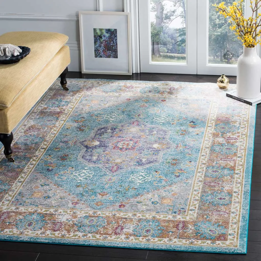 Aria Light Blue/Creme Area Rug