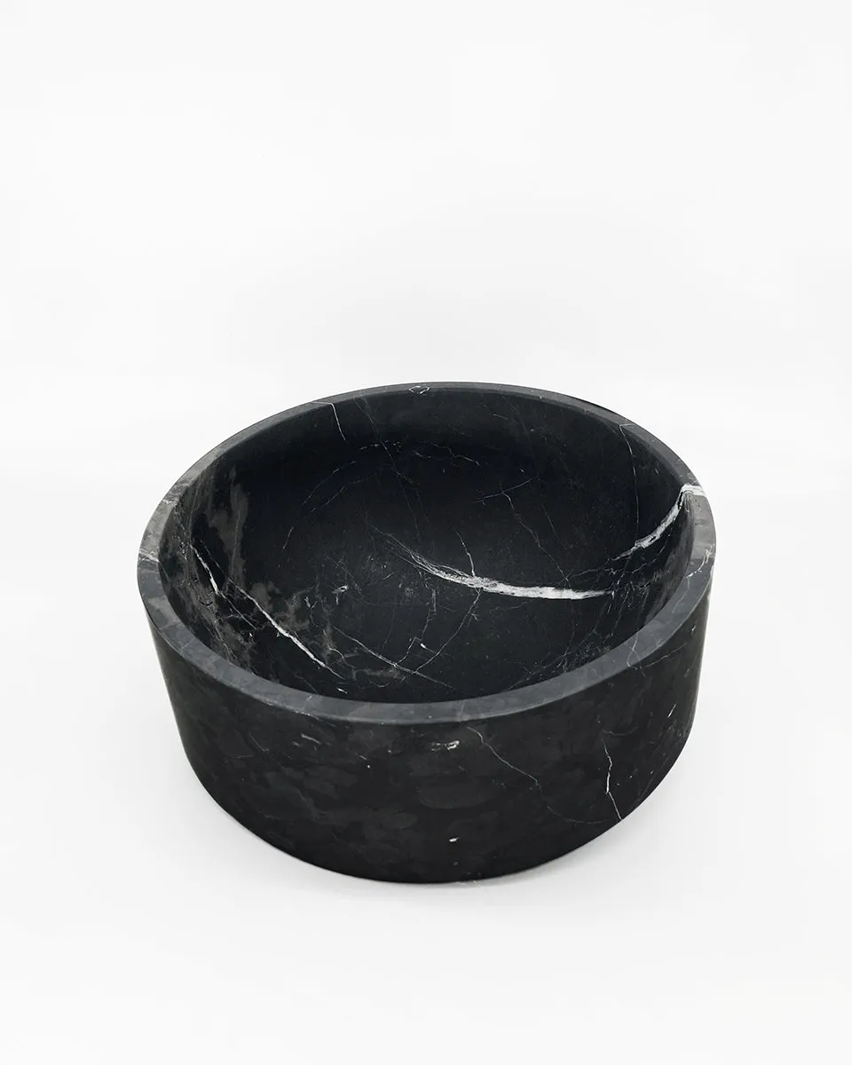 Artisanal Talayot Bowl in Black Marble