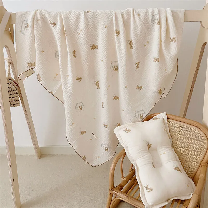 Baby Swaddle Blanket with Pillow Set