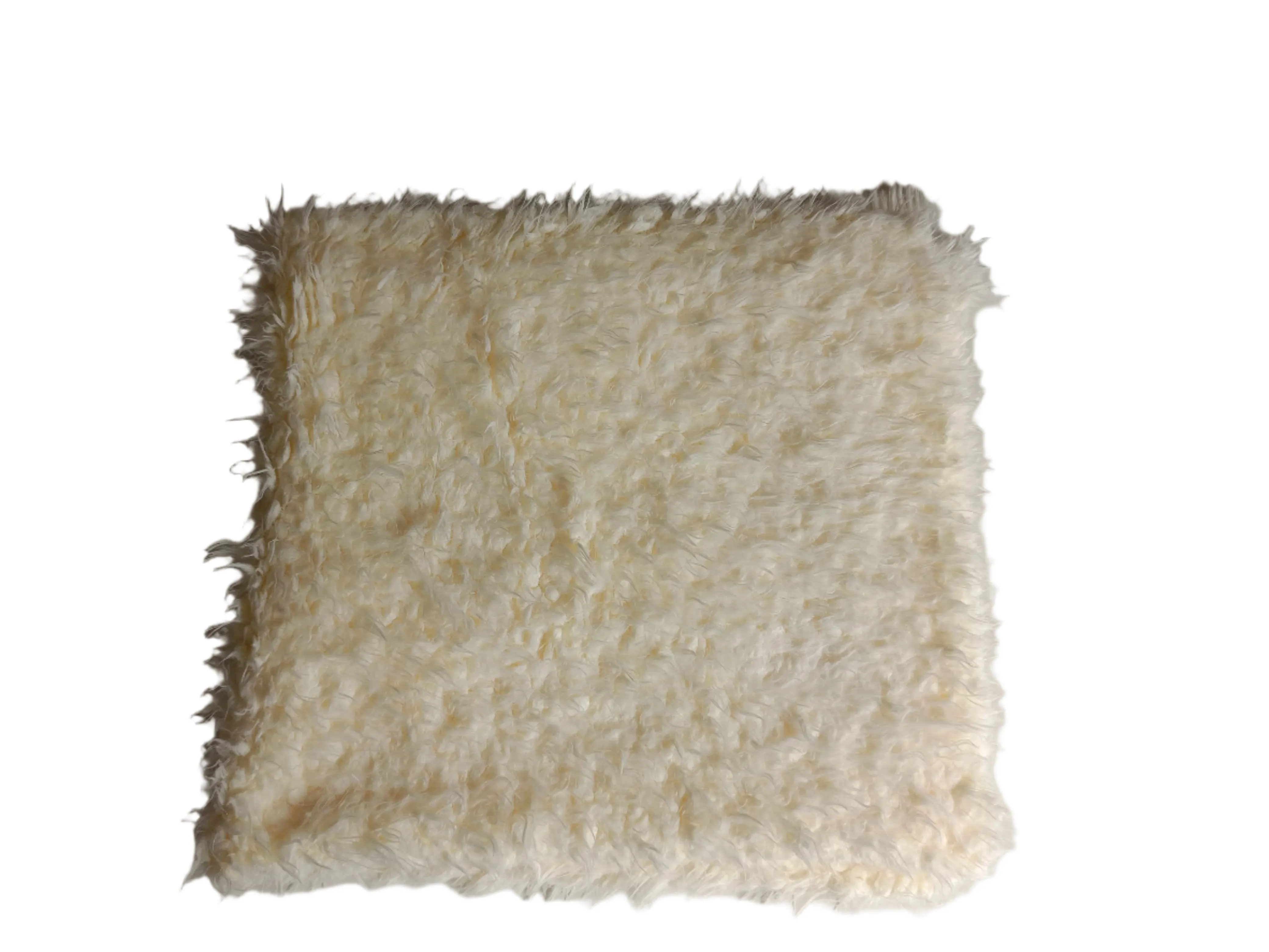 Babymoon Wool Fur Blanket Rugs Fur | 6*3 Feet | OffWhite