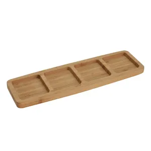 Bamboo Serving Platter (4 Compartments)