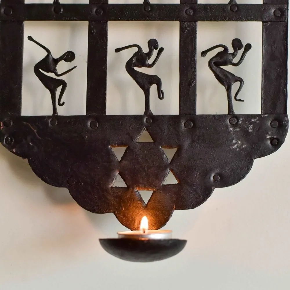 Bastar Handcrafted Tribal Art Candle Stand