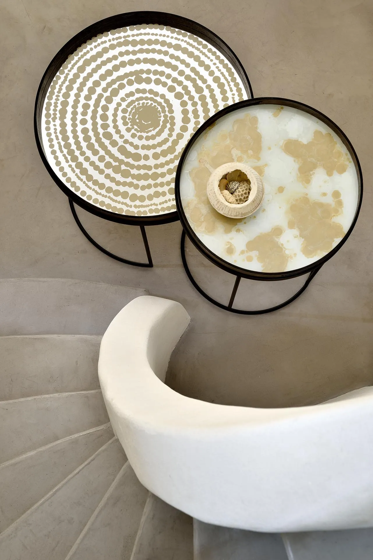Beads Mirror Tray