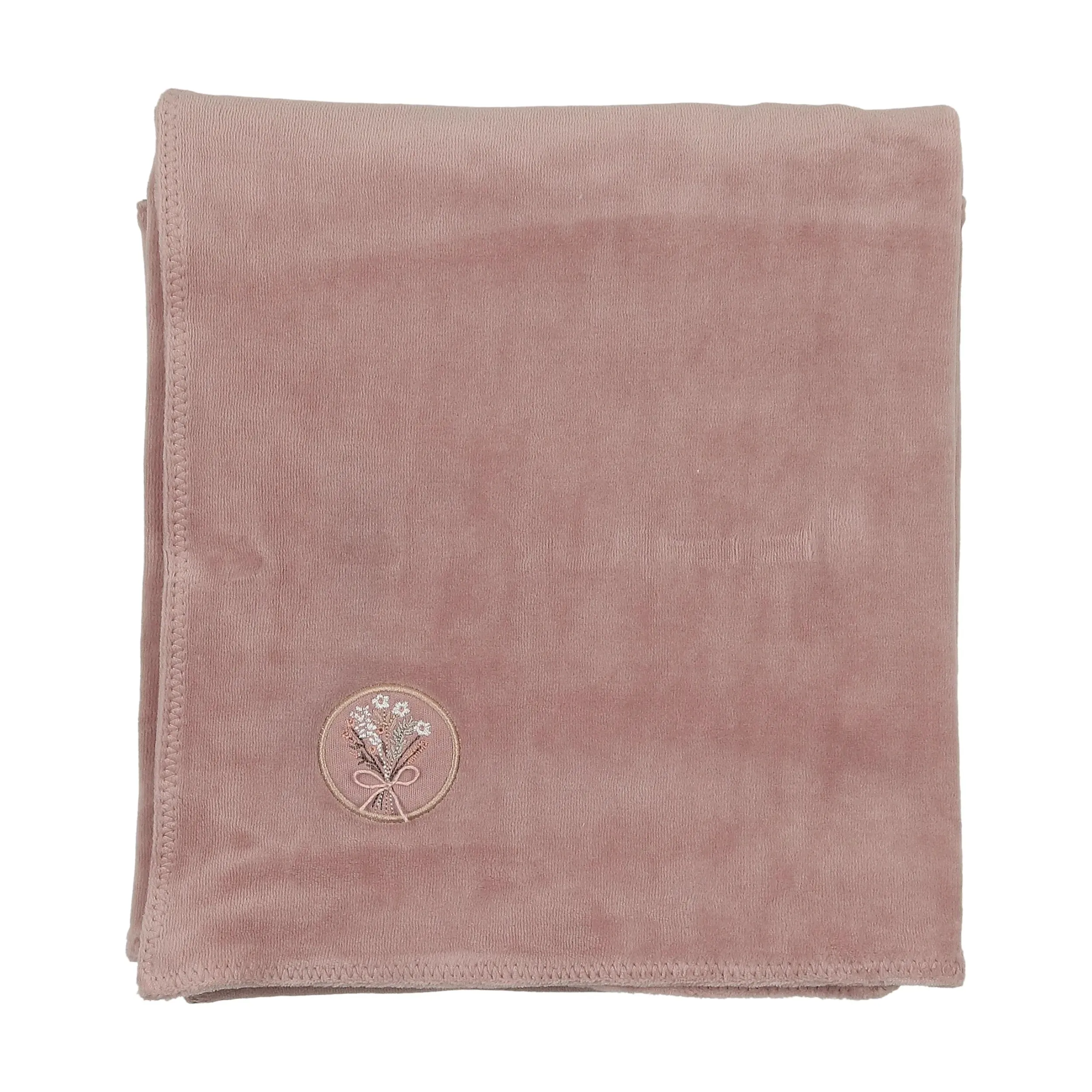 Bee & Dee Hushed Violet Center Embossed Blanket
