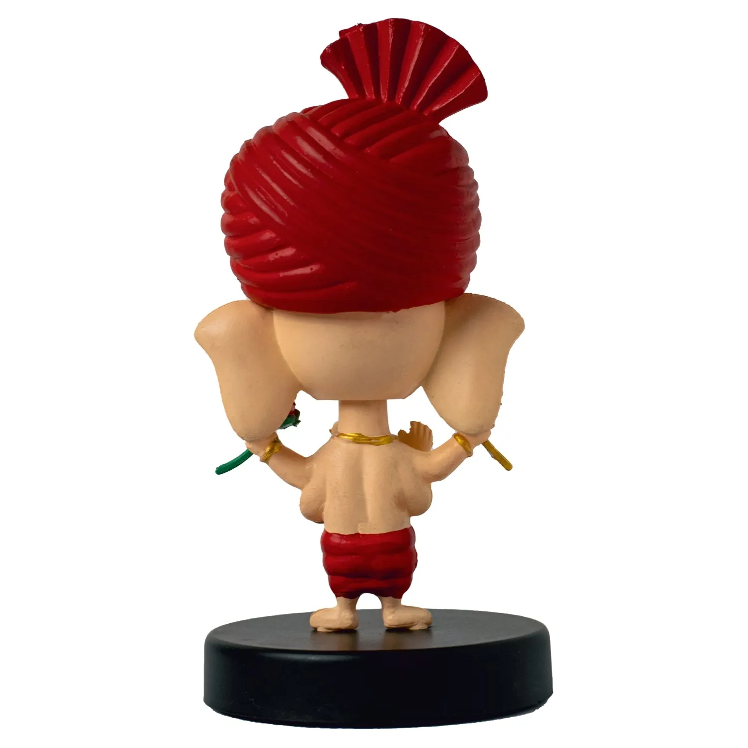 Bobble Head Ganesha Red 5 in