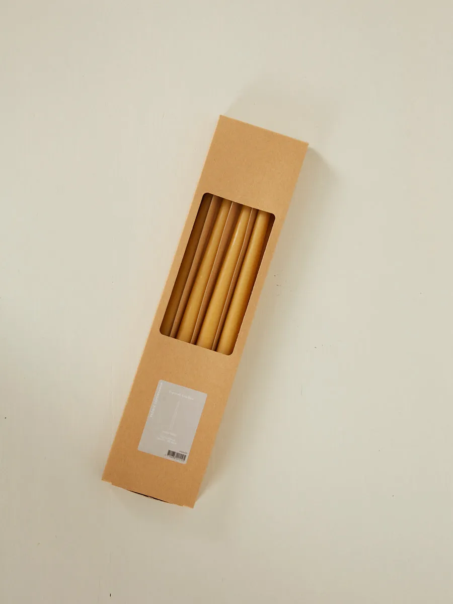 Broste Taper Candle (boxed set of 4) - Golden Yellow