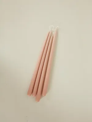 Broste Taper Candle (boxed set of 4) - Peach Pink