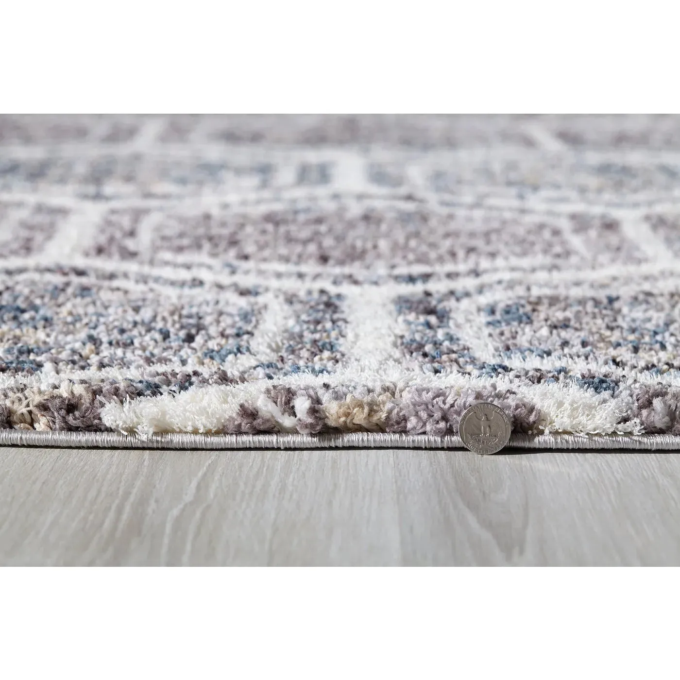 Bungalow 2303 Dimensions Grey/Teal Rug