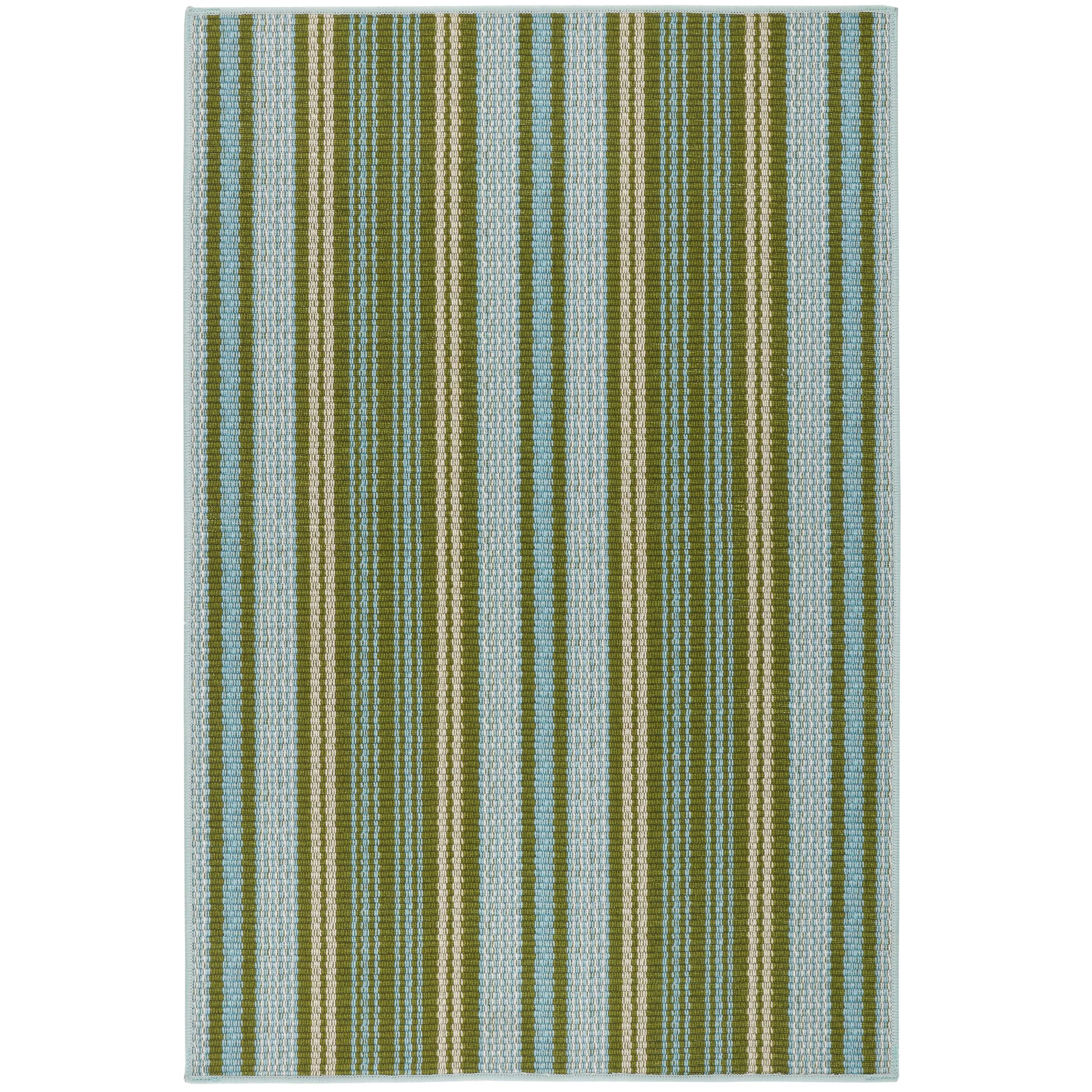 Caravan Stripe Multi Machine Washable Rug