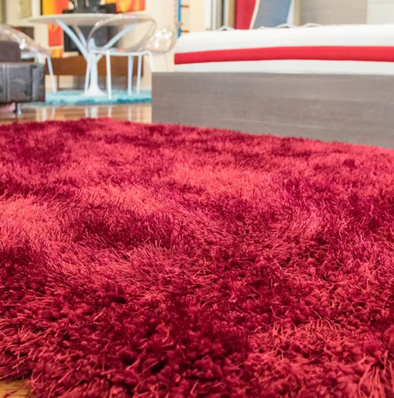 Chubby Burgundy Area Rug (8-ft x 11-ft)