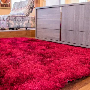 Chubby Burgundy Area Rug (8-ft x 11-ft)