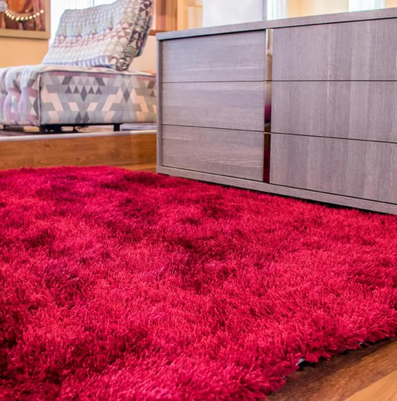 Chubby Burgundy Area Rug (8-ft x 11-ft)
