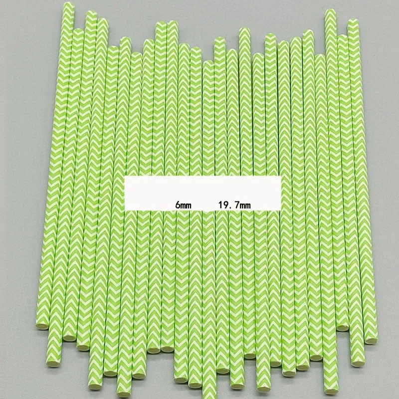 Color paper straws bronzing straws