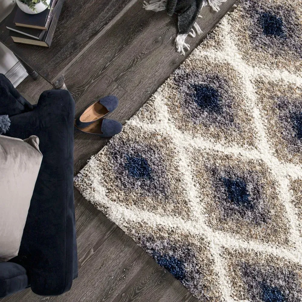Cotton Tail JA09 Ikat Diamond Multi Rug