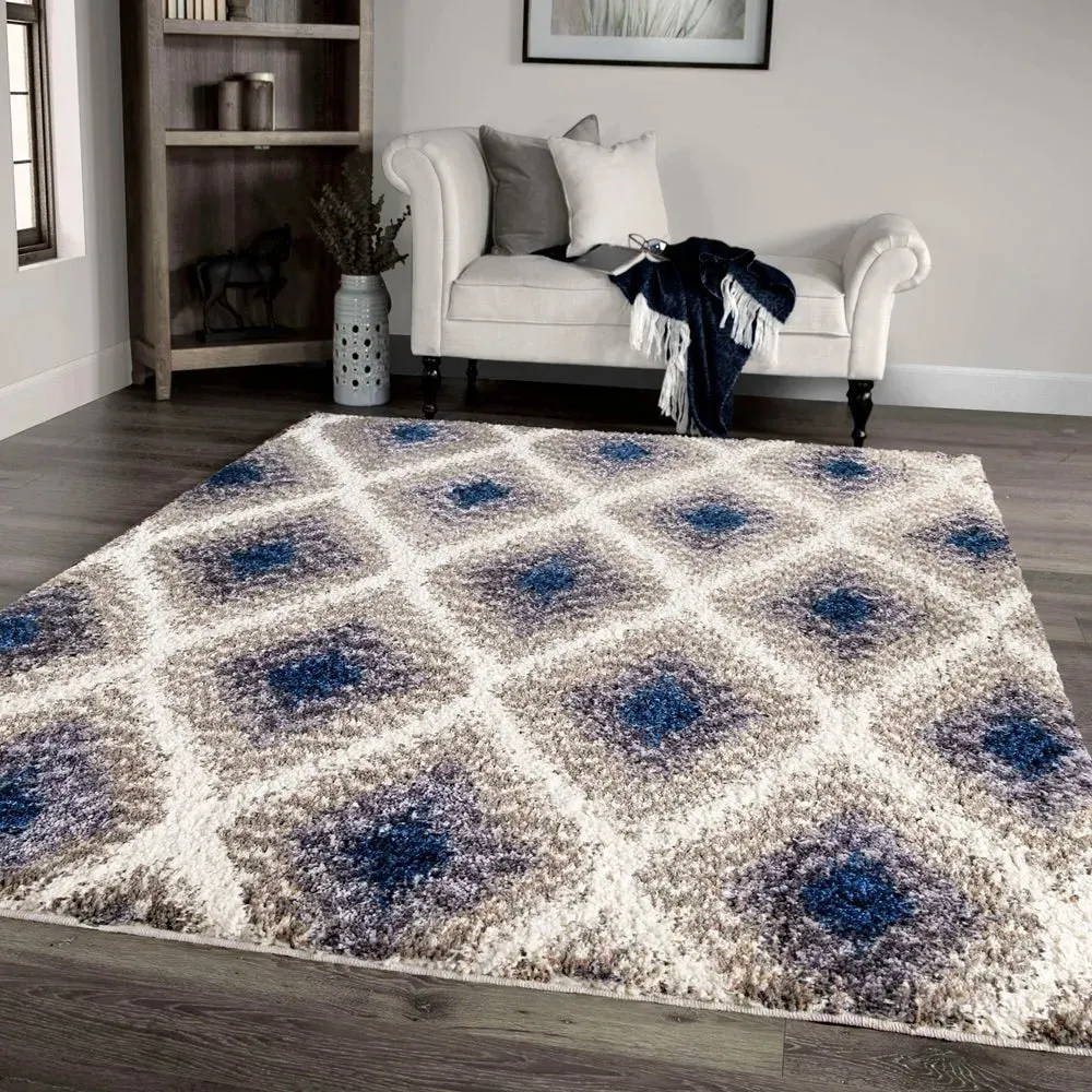 Cotton Tail JA09 Ikat Diamond Multi Rug