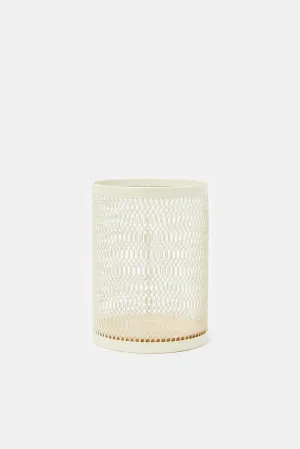 Cream Round Utensils Holder