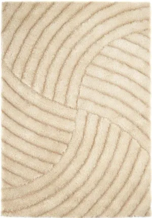 Dallas Champagne Shaggy Rug