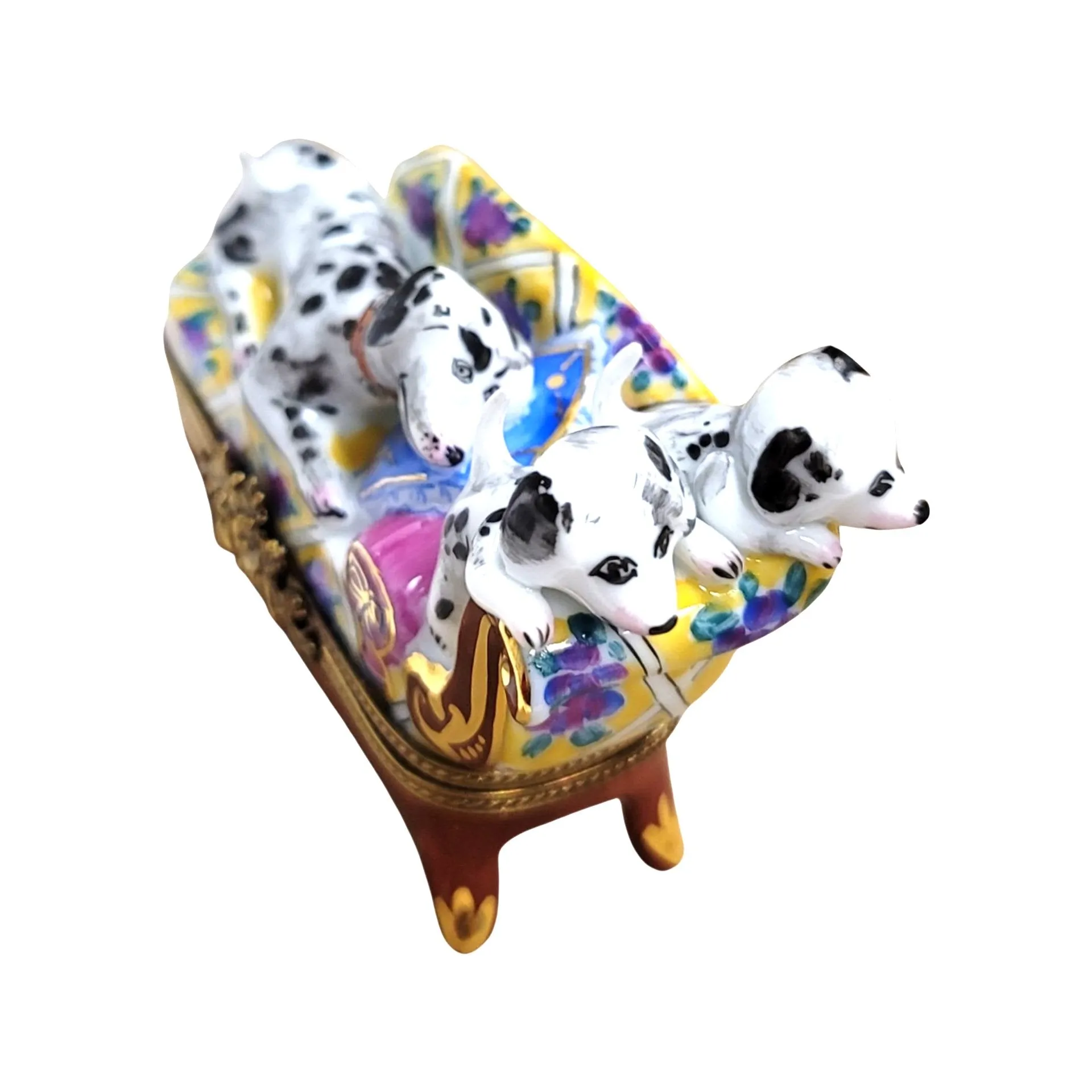 Dalmation Dogs on Couch Rare