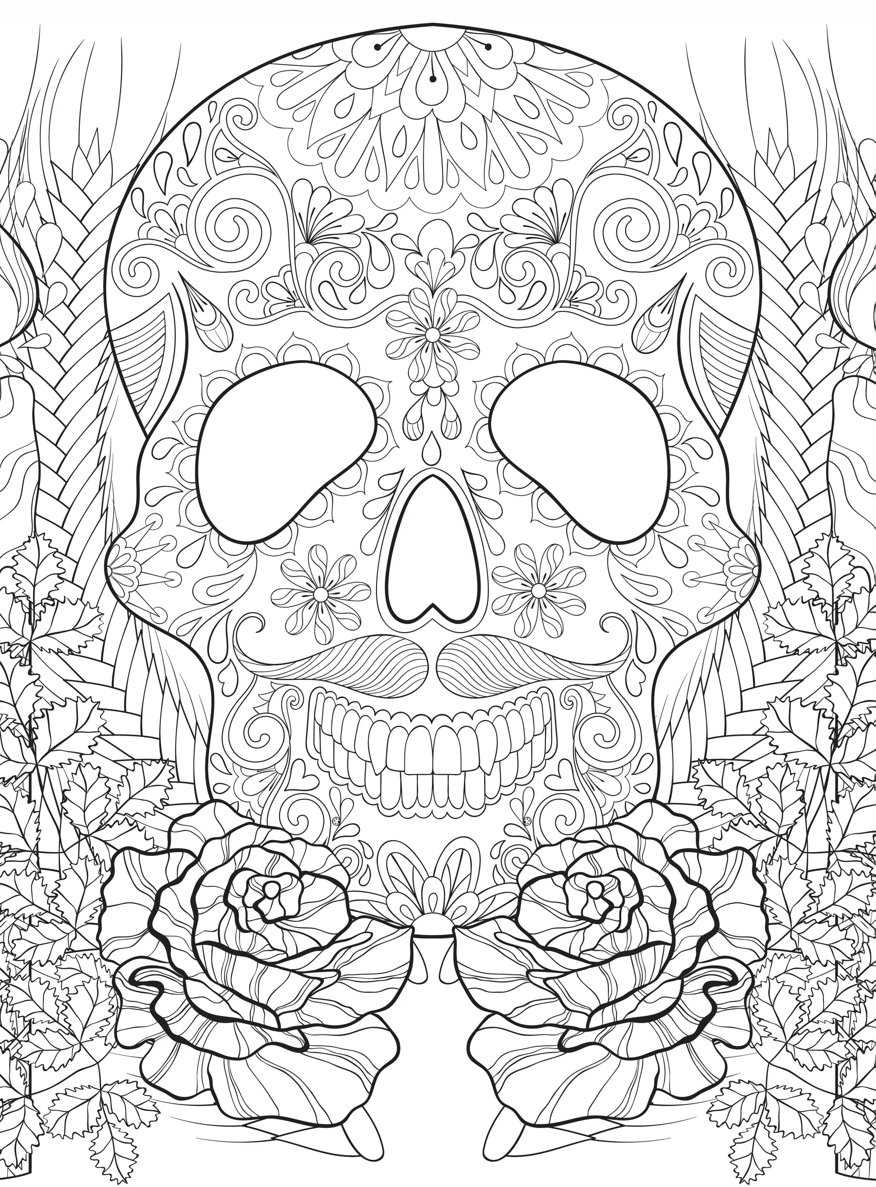 Day Of The Dead - Coloring Book Vol. 6: 47 Prints, All Ages, Ready to Frame, De-Stress, Dia De Los Muertos, Sugar Skulls, Calaveras, La Catrina, Marigolds, Candles, Altars, Artistic & Relaxing Designs