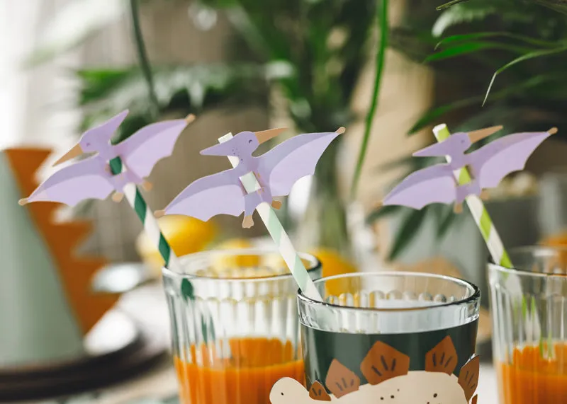Dinosaur Pterodactyl Straws (6 pieces)