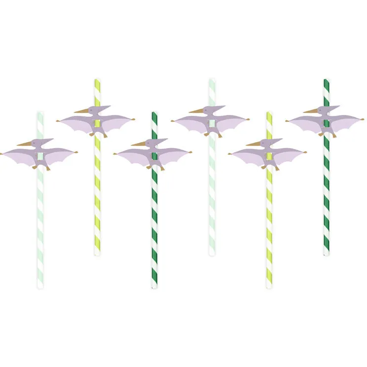 Dinosaur Pterodactyl Straws (6 pieces)