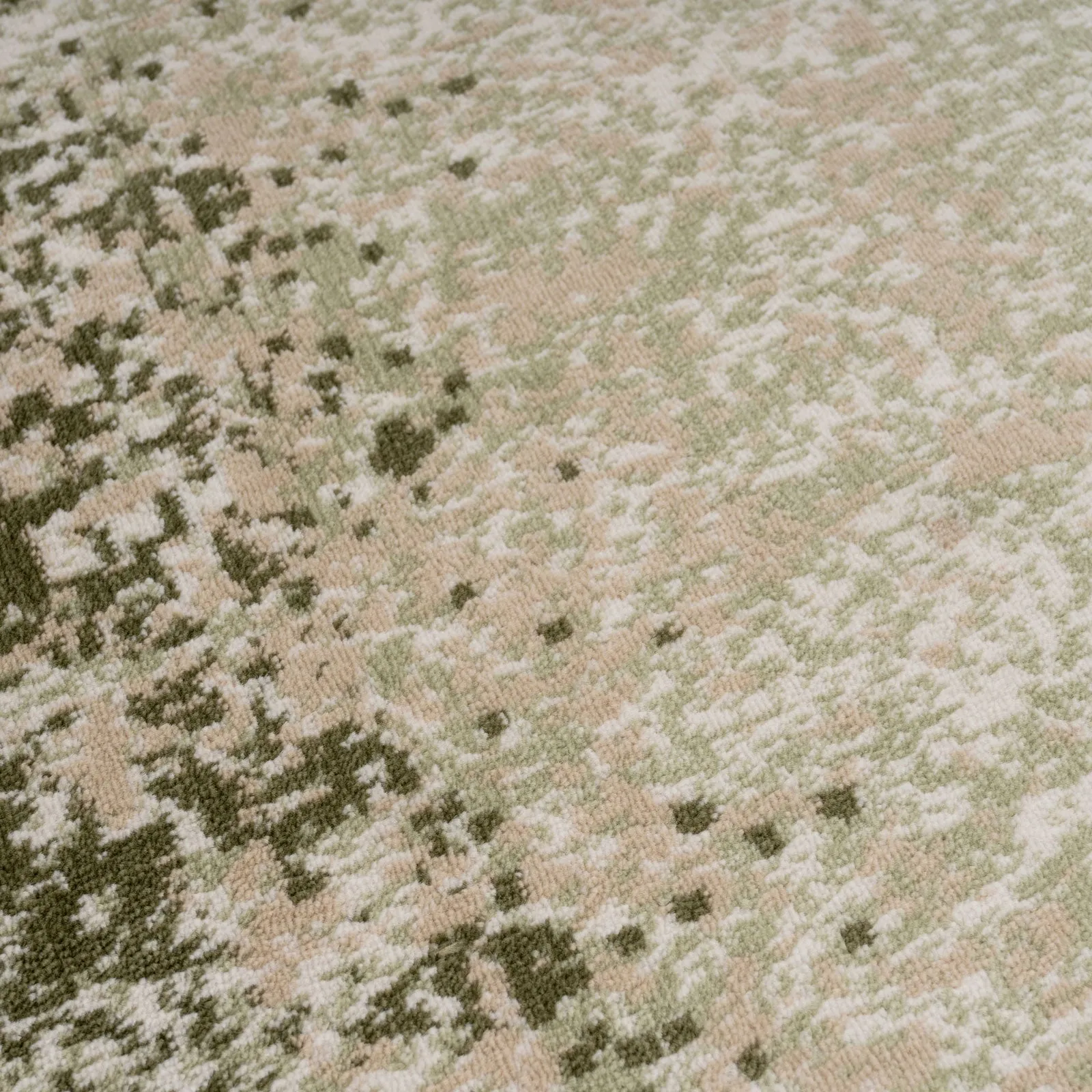 Earthy Green Abstract Rug - Barrow