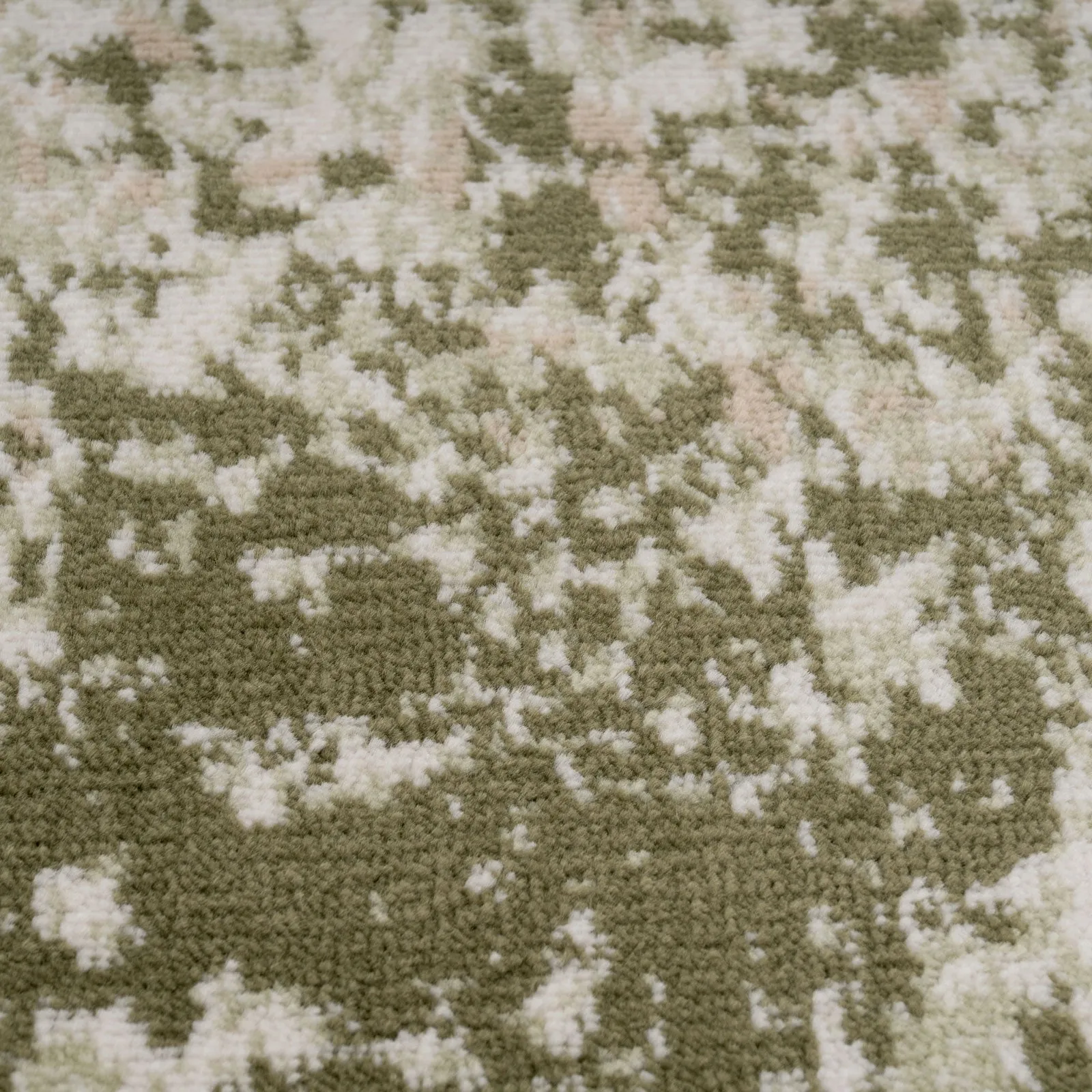 Earthy Green Abstract Rug - Barrow