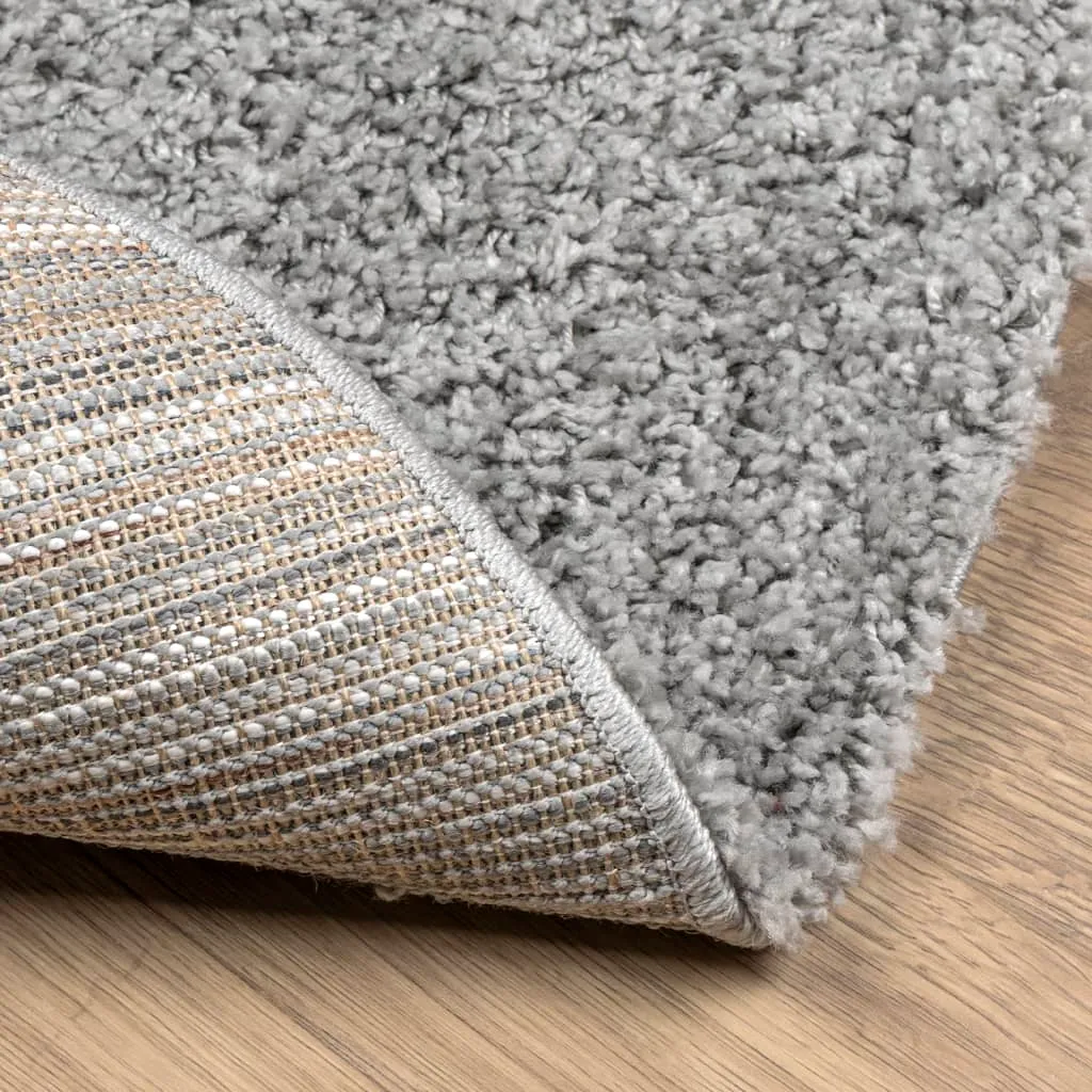 Elegant vidaXL Shaggy Rug PAMPLONA - Cozy High Pile Modern Grey Rug Ø 280 cm, Durable and Stylish