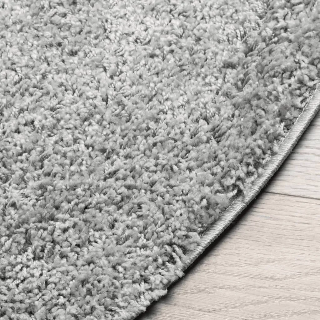 Elegant vidaXL Shaggy Rug PAMPLONA - Cozy High Pile Modern Grey Rug Ø 280 cm, Durable and Stylish