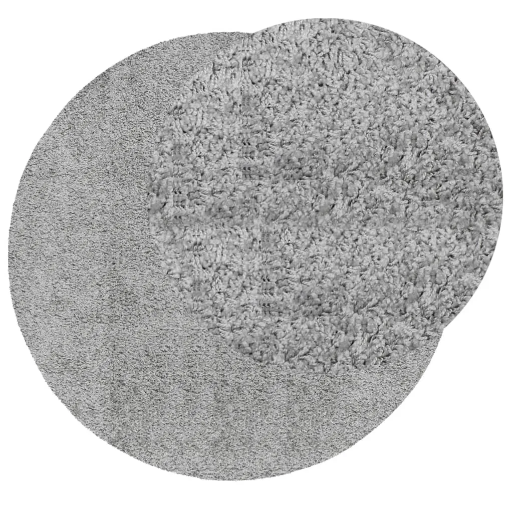 Elegant vidaXL Shaggy Rug PAMPLONA - Cozy High Pile Modern Grey Rug Ø 280 cm, Durable and Stylish
