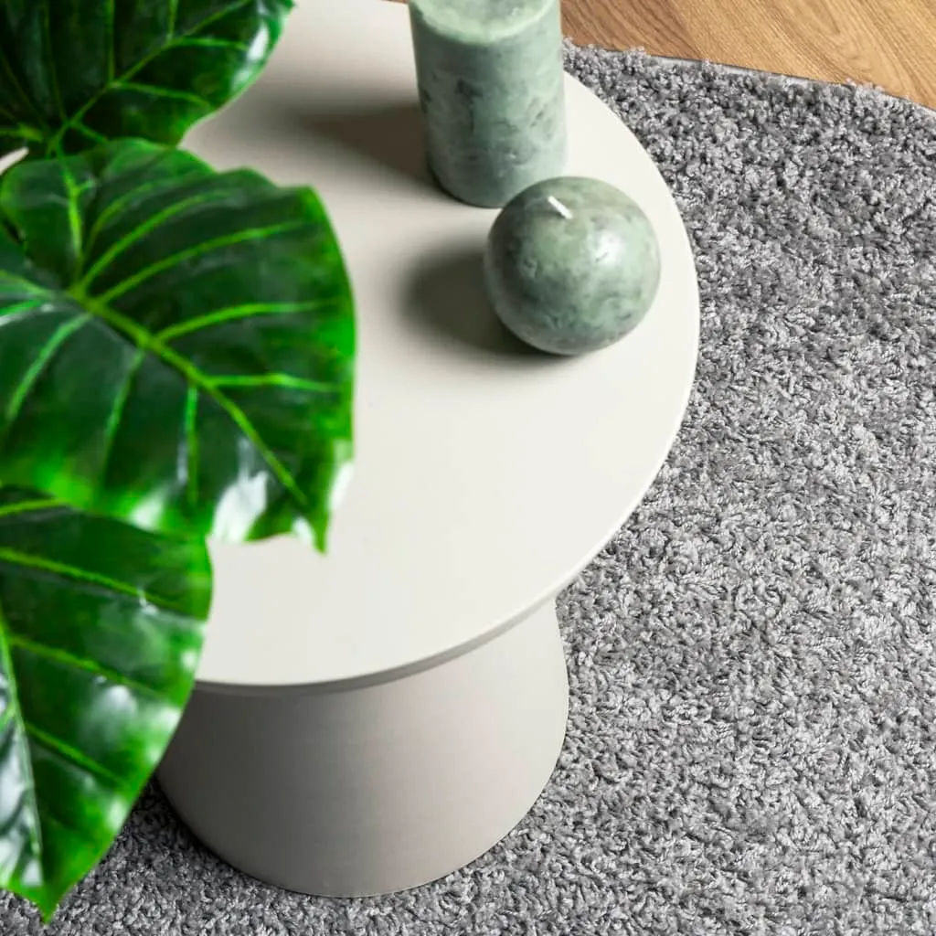 Elegant vidaXL Shaggy Rug PAMPLONA - Cozy High Pile Modern Grey Rug Ø 280 cm, Durable and Stylish
