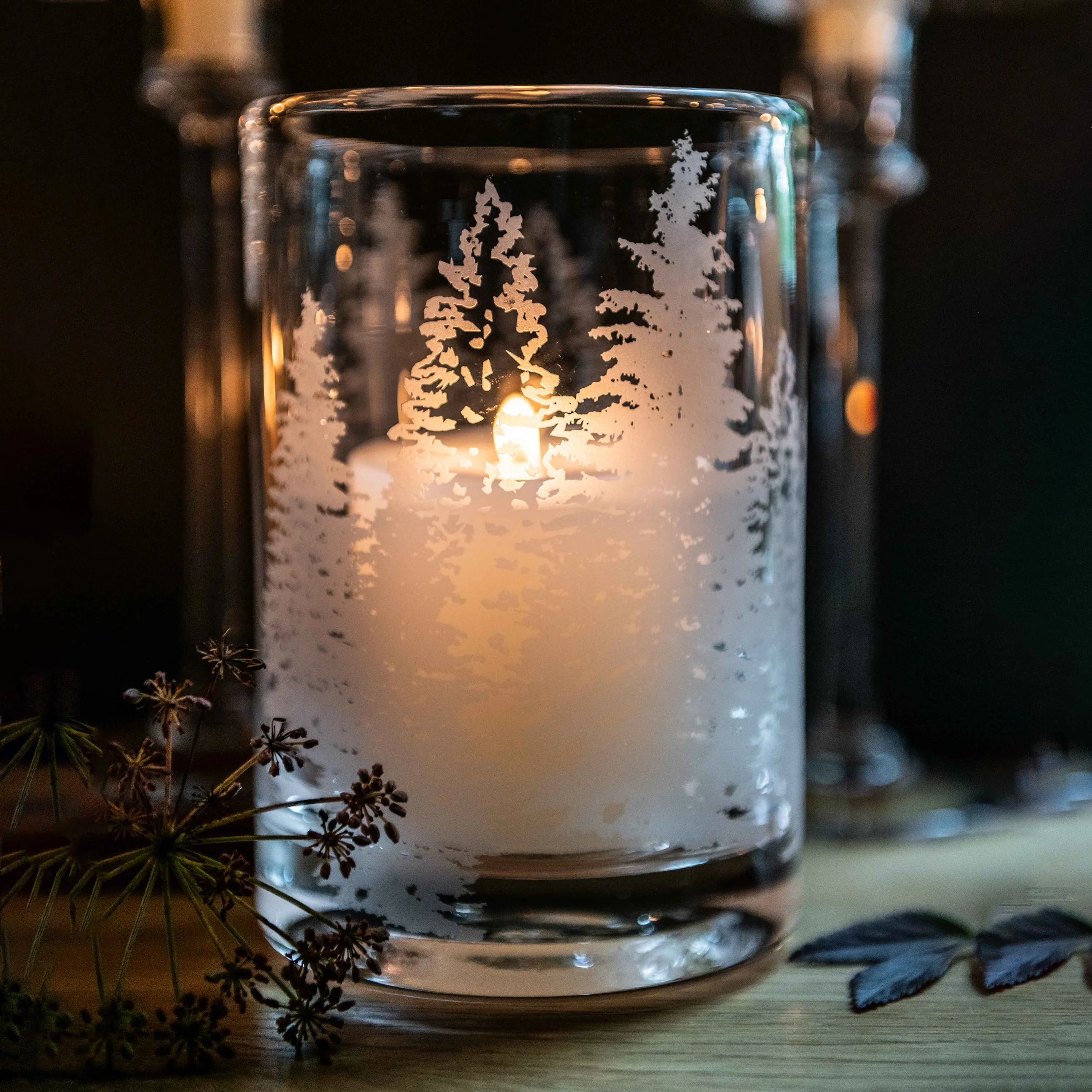 Engraved Evergreen Hurricane