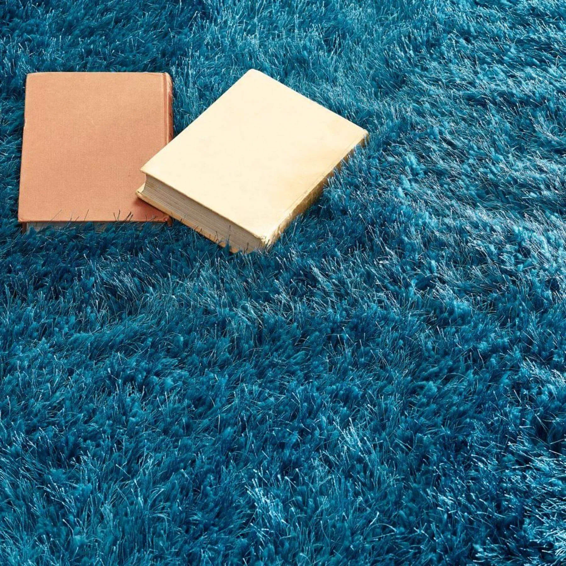 Extravagance Dark Teal Shaggy Rug