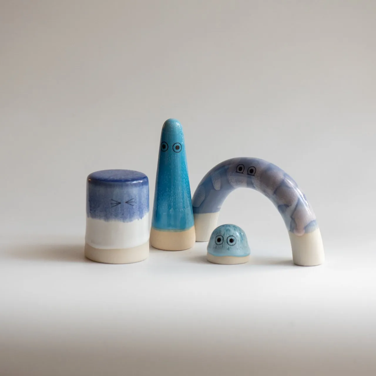 Familia Figurine | Buto | Blue Stripe | by Studio Arhoj