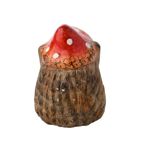 Figurine: Hedgehog in a Toadstool Hat - Small