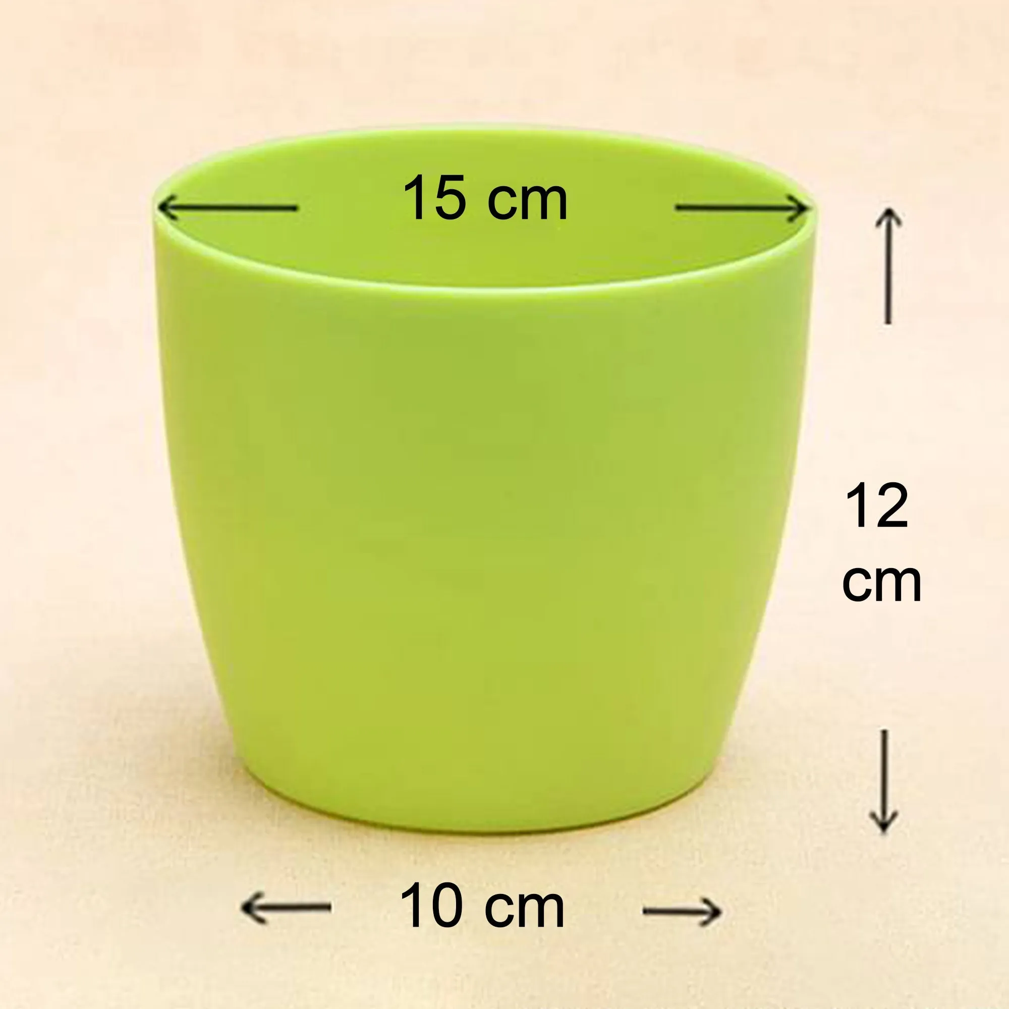 Flower Pots Round Shape For Indoor / Outdoor Gardening