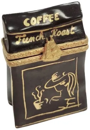 French Roast Coffee Sack and Beans